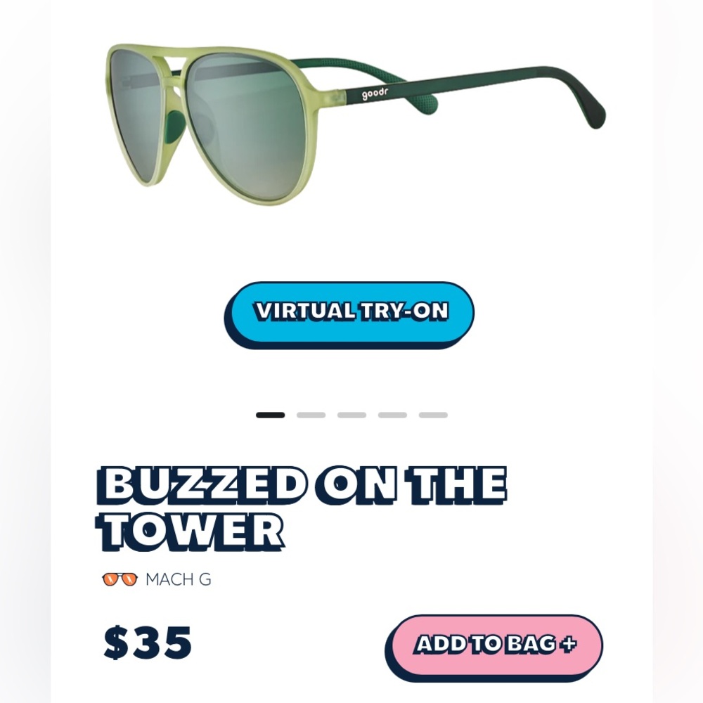 New in box Goodr sunglasses